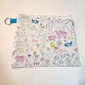 Children's Zipper Pouch with Key Ring